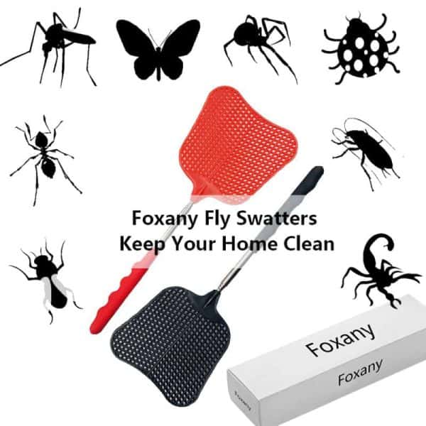 Flexible Fly Swatters with Strong Telescopic Handles