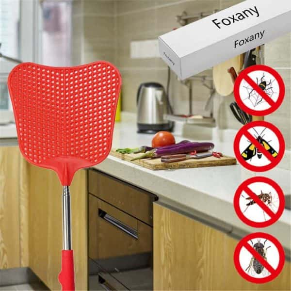 Flexible Fly Swatters with Strong Telescopic Handles