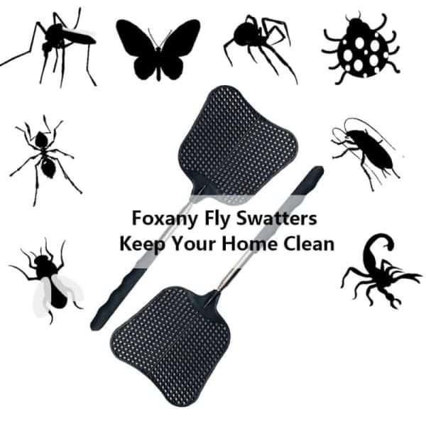 Flexible Fly Swatters with Strong Telescopic Handles