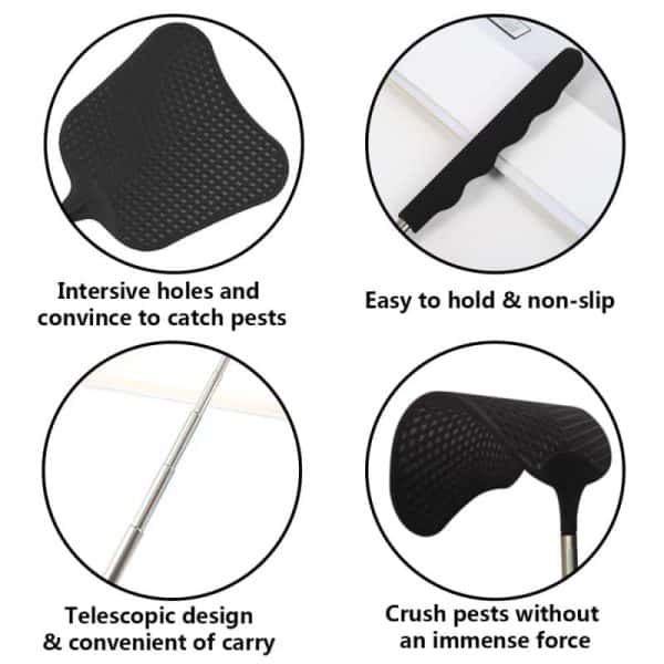 Flexible Fly Swatters with Strong Telescopic Handles