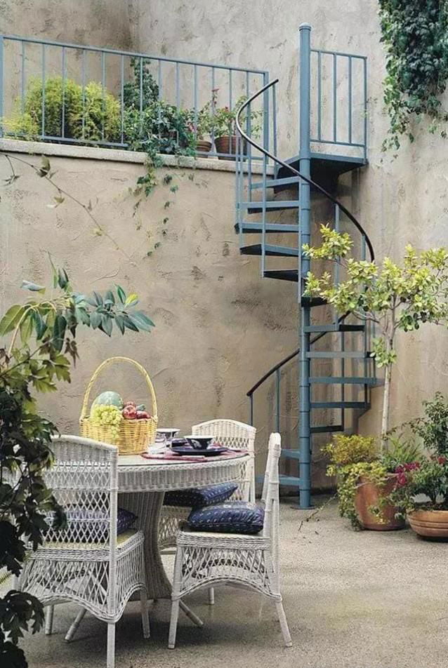 Courtyard decoration renderings | How to decorate a sunken courtyard to look good?