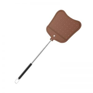 Extendable Leather Fly Swatters Telescopic Long Handles
