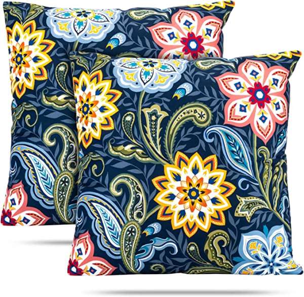 Dahlia Decorative Throw Pillow Covers Velvet Floral Paisley Pillowcase